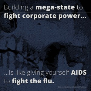mega-state, government, corporation, corporate power, state, meme, illustration