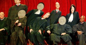 Supreme Court, Congress, Hillary Clinton, Donald Trump, election, illustration