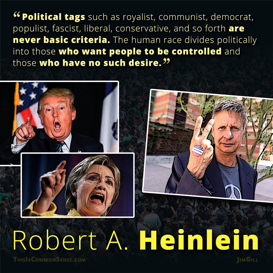 Robert A. Heinlein on Political Labels