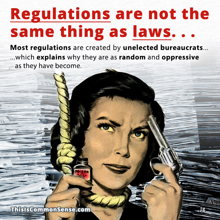 laws, regulations, rights, meme, illustration, Regulations are not the same thing as laws