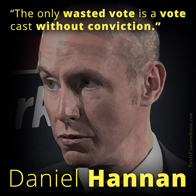 Daniel Hannan, vote, wasted, conviction