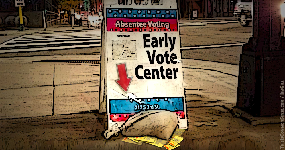 vote, early, often, democracy, early voting, illustration, joke, meme