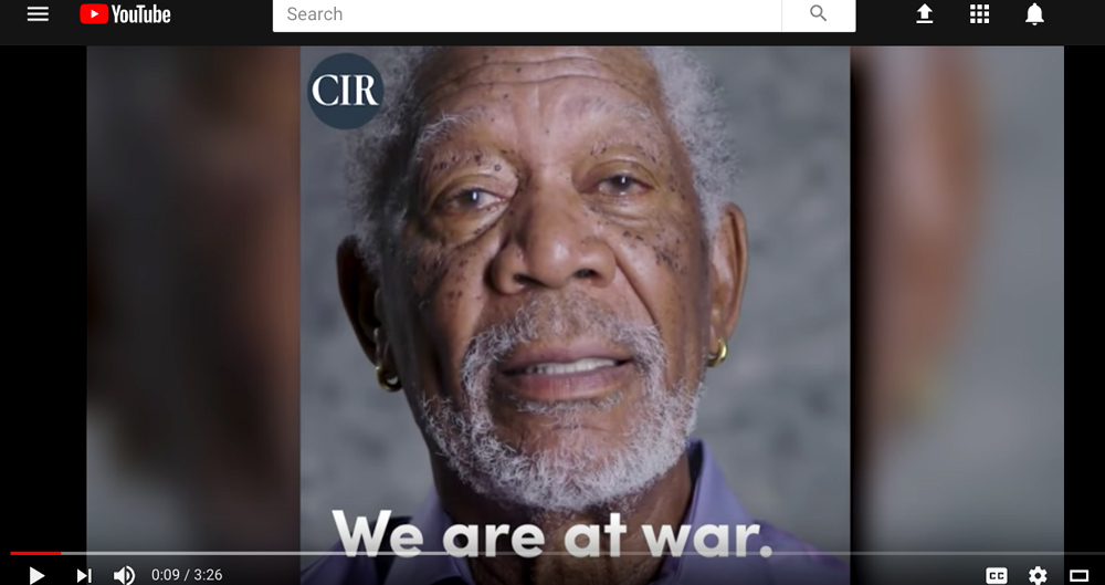 Russia, war, hack, propaganda, Morgan Freeman, video