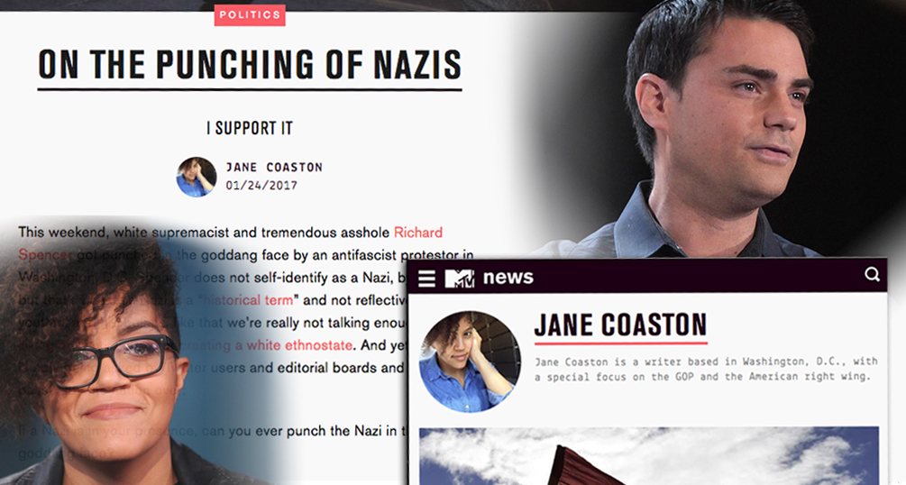 Ben Shapiro, Jane Coaston, The New York Times, Nazis, violence, free speech, First Amendment