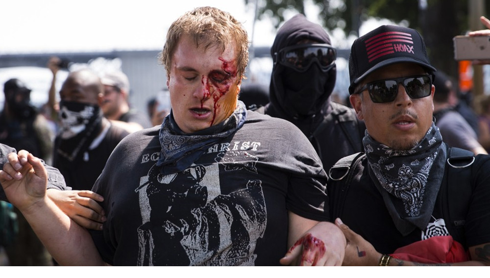 antifa, Portland, fascist, violence, Patriot Prayer group