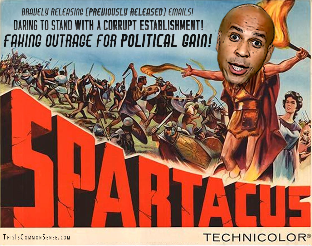 Spartacus, Senator Cory Booker, Brett Kavanaugh, hearings, grandstanding, populism
