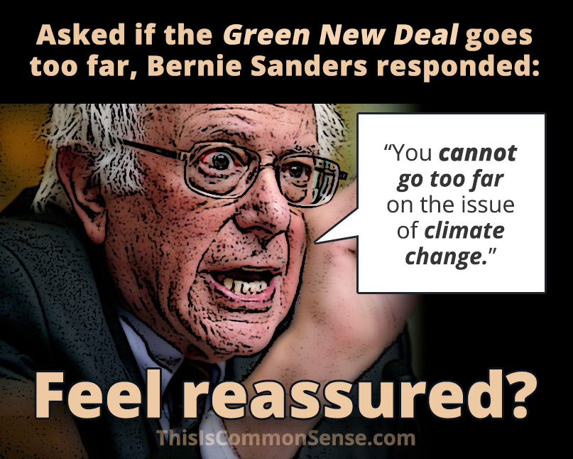Bernie Sanders, climate change, global warming, extremism