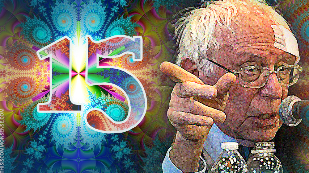 Bernie Sanders, 15, minimum wage, magic,