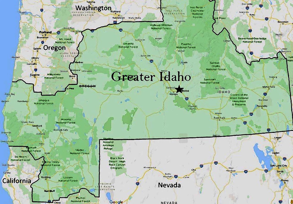 Greater Idaho, state, secession,