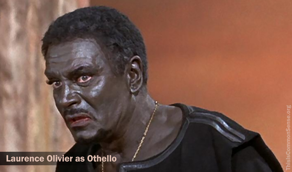 Lawrence Olivier, Othello, race, censorship