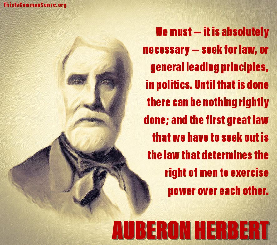 Auberon Herbert, power