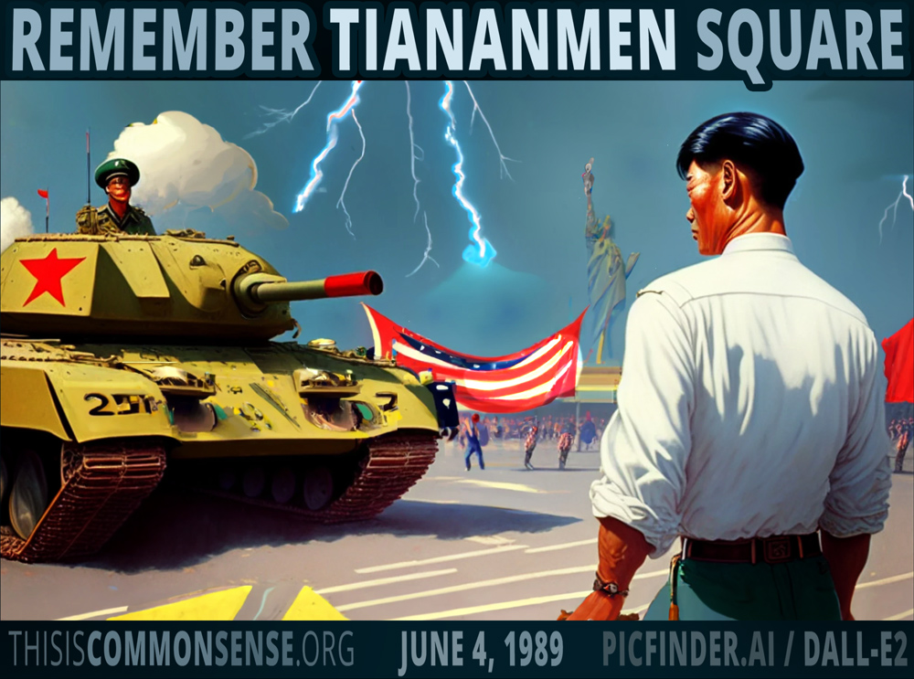 Tiananmen Square, June 4, 1989, China, freedom