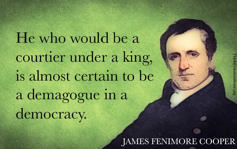 James Fenimore Cooper, Courtier, despot