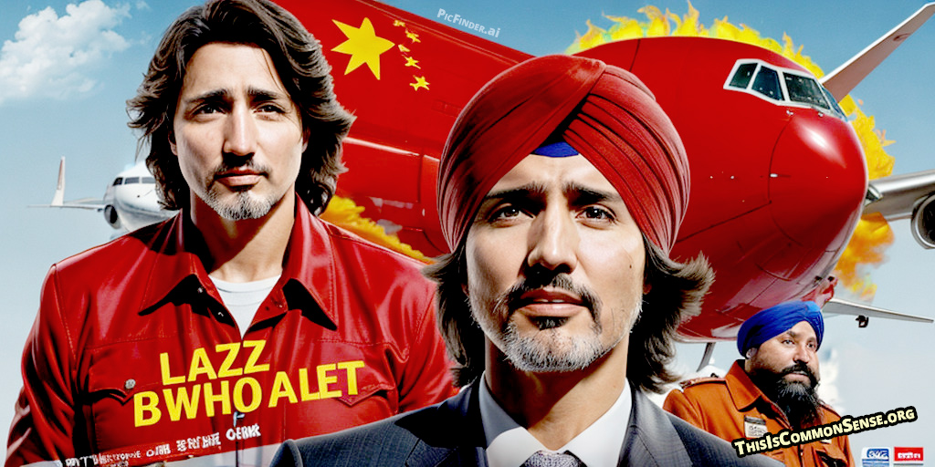 Justin Trudeau, airplane, China, India, Sikh