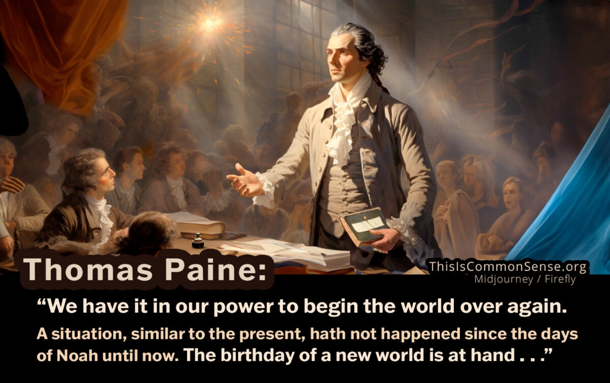 Thomas Paine, New Year, 2024, new world