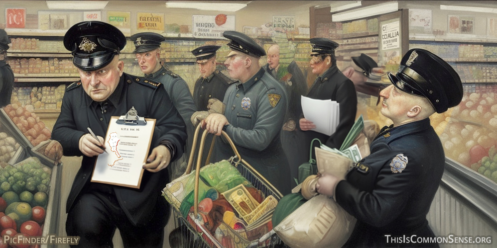 grocery store, police