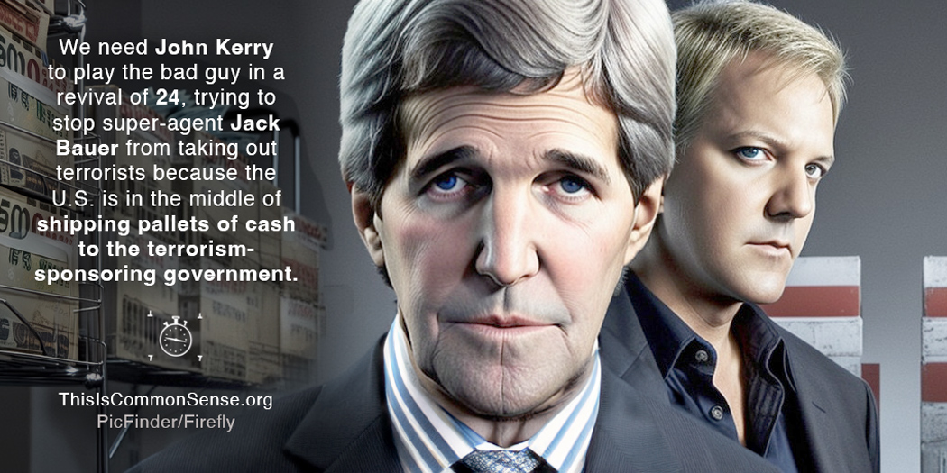 John Kerry, Kiefer Sutherland, Iran, diplomacy, international affairs