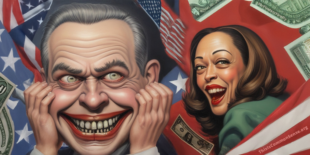 Kamala Harris, crony corporations, green, taxes, spending, welfare