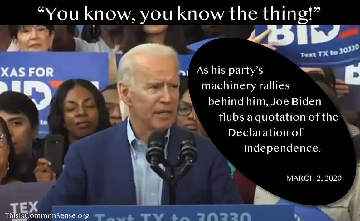 Joe Biden, the thing