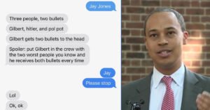 Jay Jones, text message