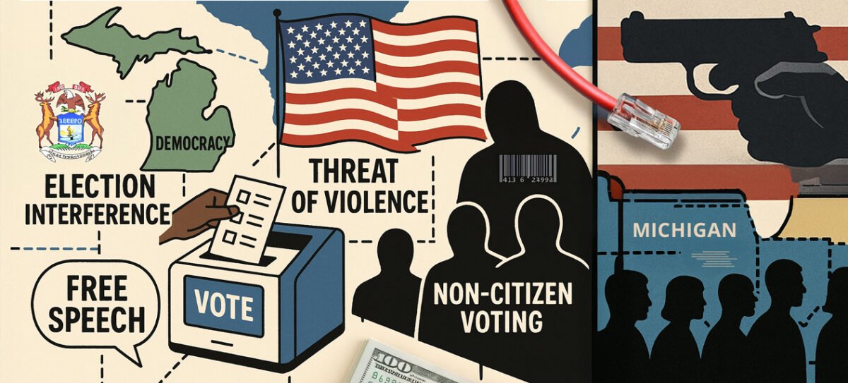 Michigan, illegal immigrants, voting, democracy, violence