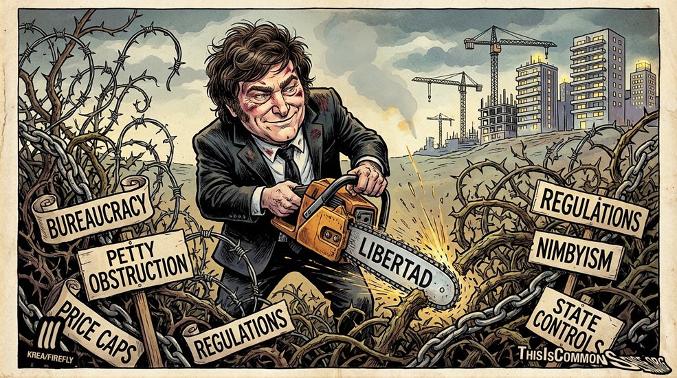Javier Milei, Argentina, free markets, regulations, housing