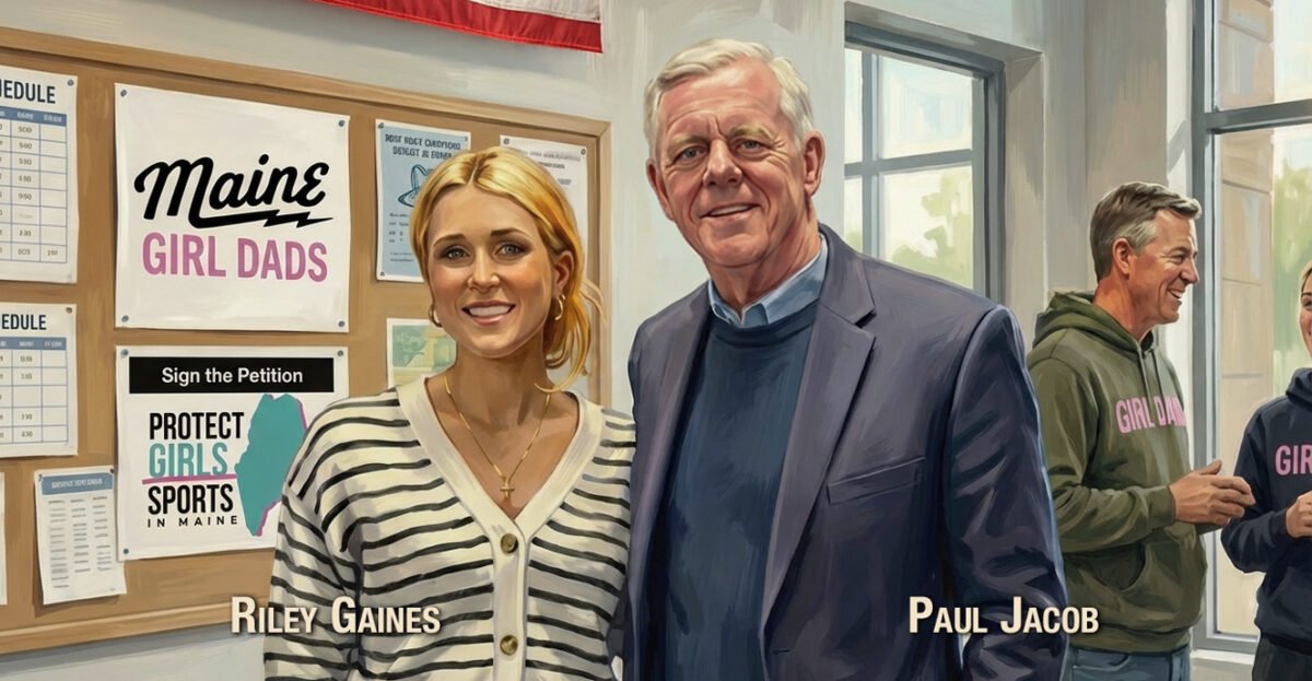 Riley Gaines, Paul Jacob, Protect Women's Sports, Maine Girl Dads