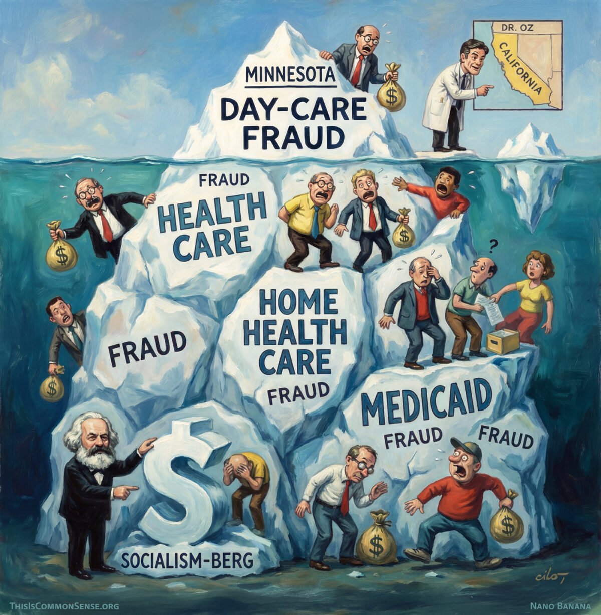 Minnesota, California, Dr. Oz, fraud, socialism