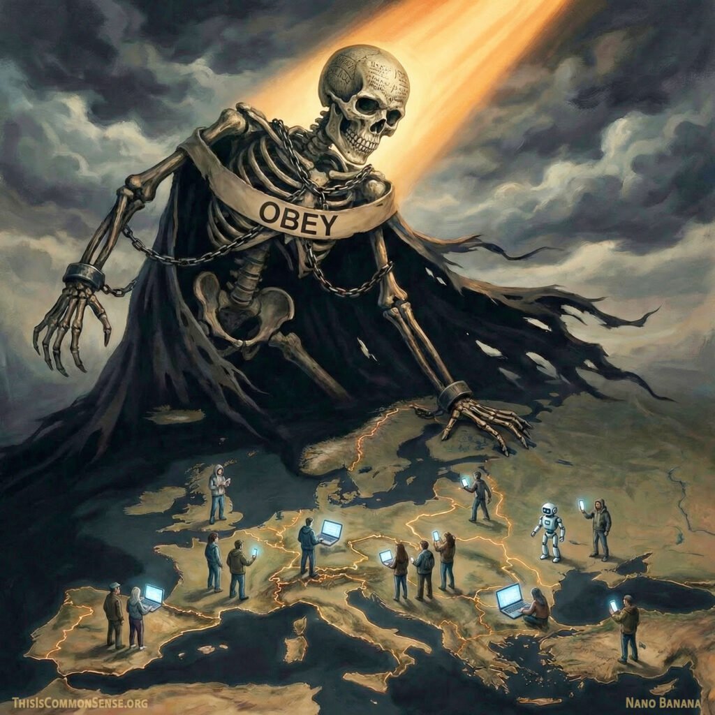 skeleton, Europe, EU, control, authoritarianism, censorship, obey