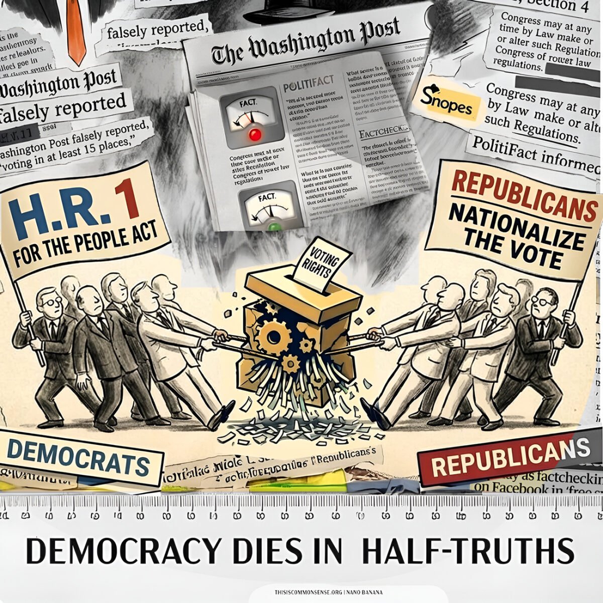 Washington Post, hypocrisy, voting rights, democracy, states rights
