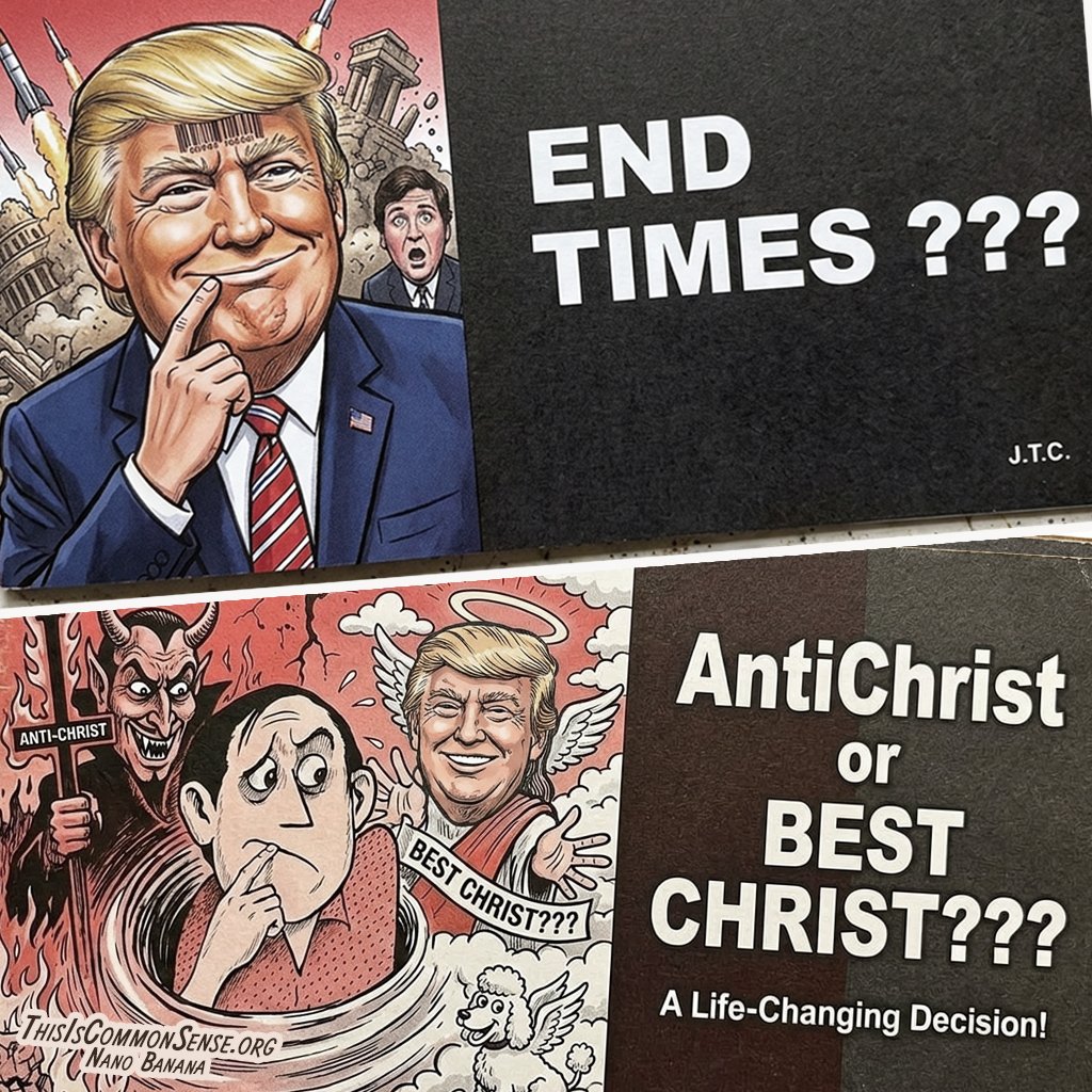 Jack T. Chick, Donald Trump, Tucker Carlson, tracts