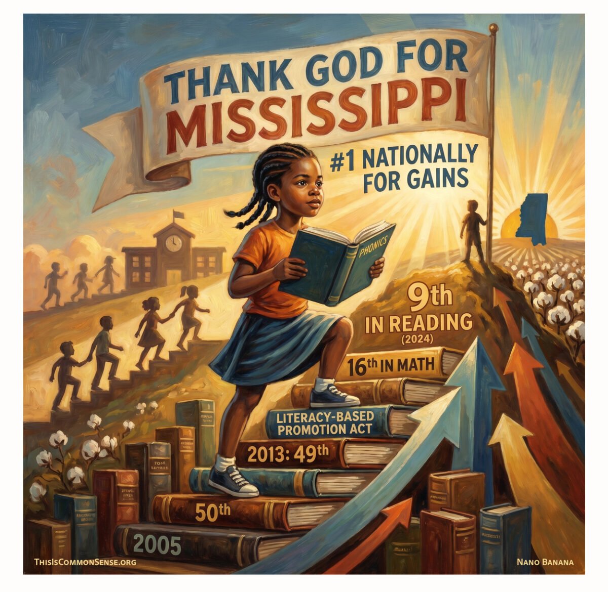Mississippi, education, phonics, reading