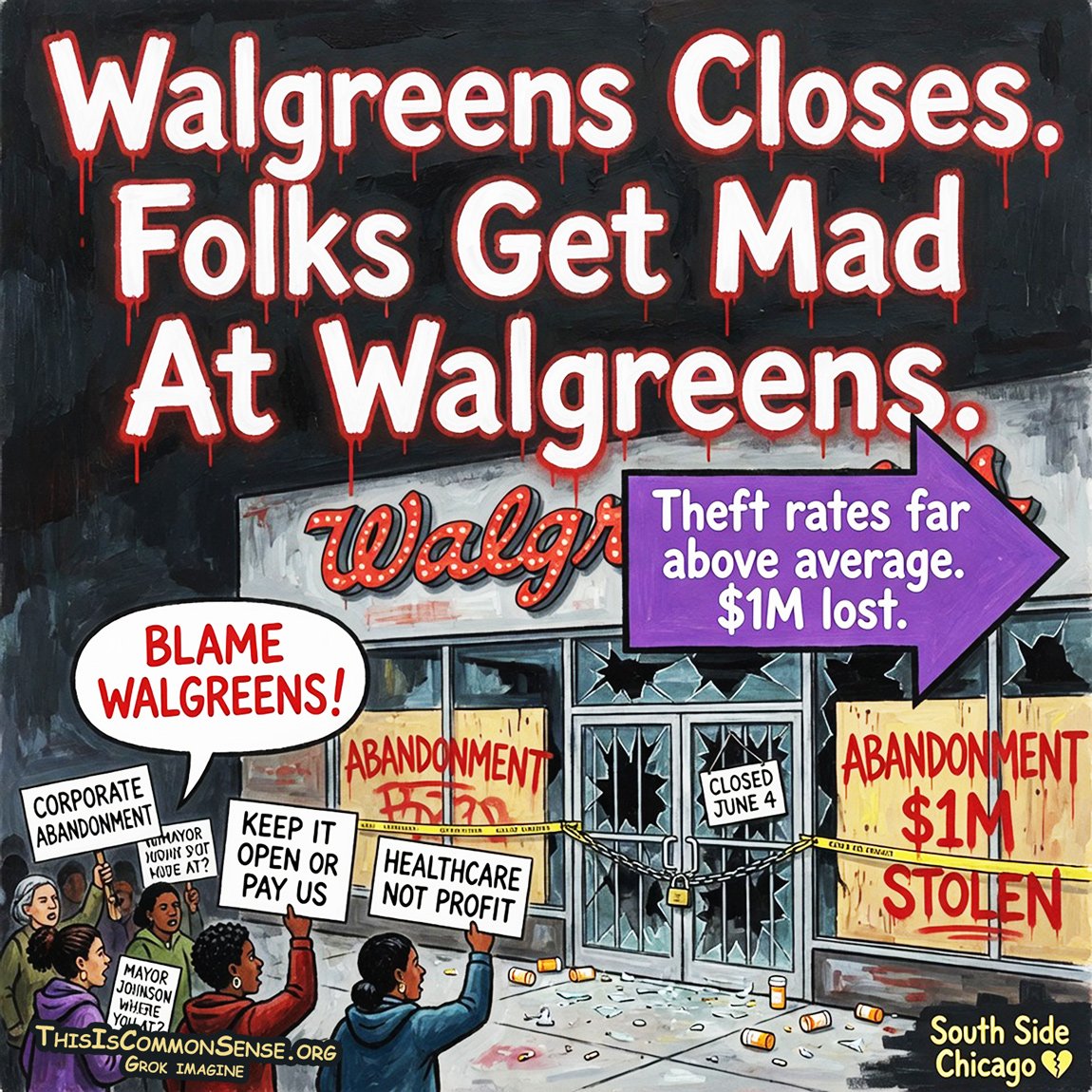 Walgreens, Chicago, crime, police, corporations
