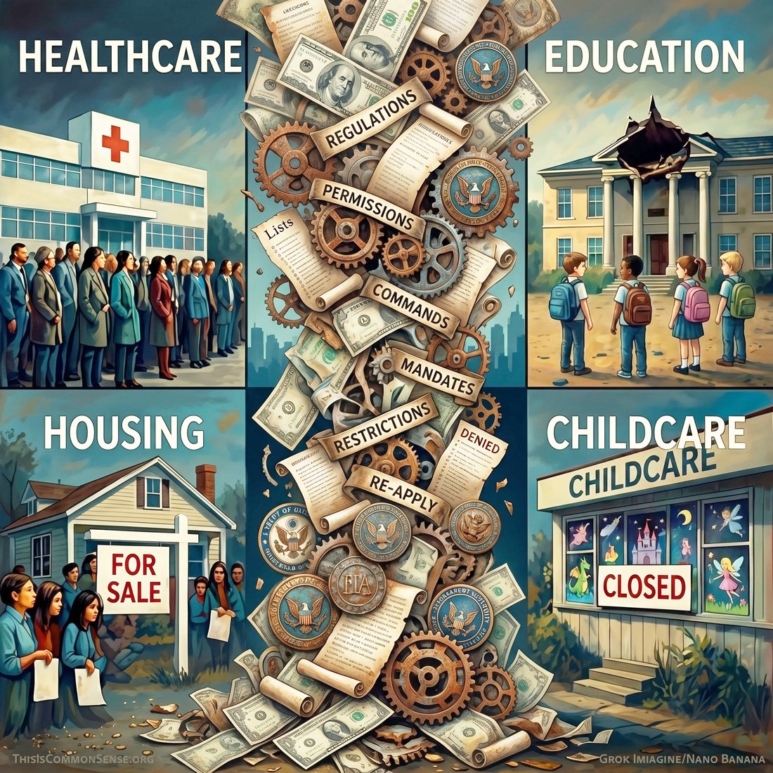 affordability, inflation, costs, bureaucracy, government, regulations