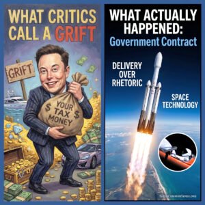 Elon Musk, grift, government contract, private enterprise, taxes, technology
