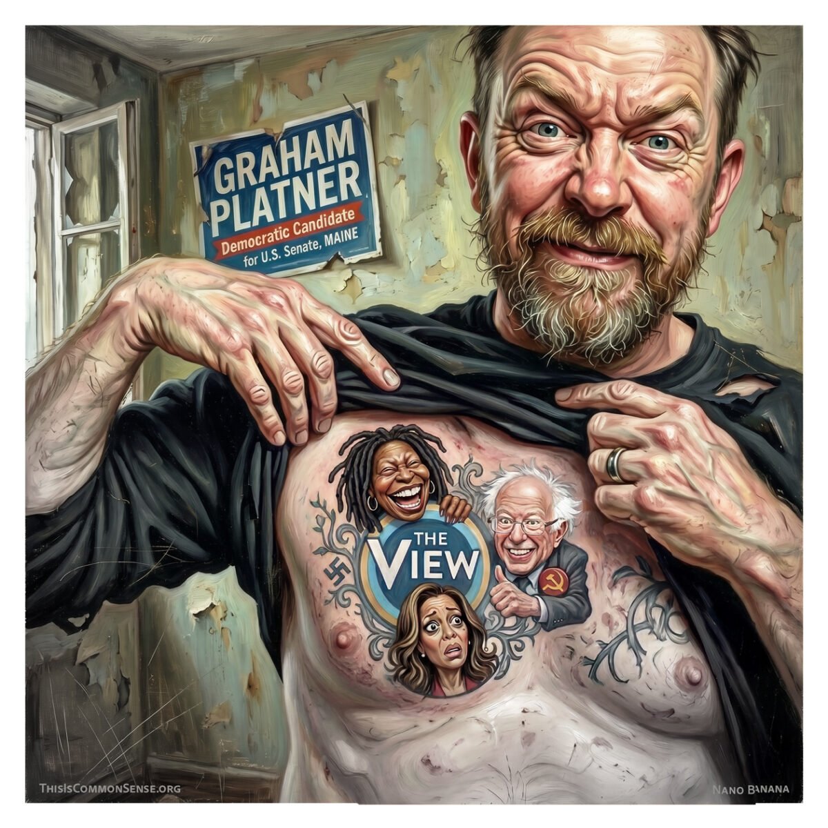 Graham Platner, Democrat, Maine, The View, democracy