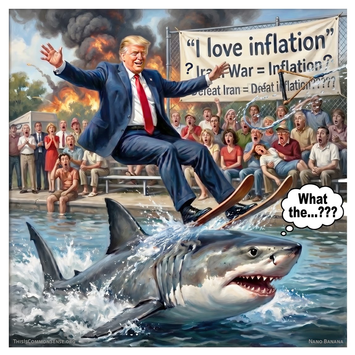 Donald Trump, inflation, Iran, war, economics