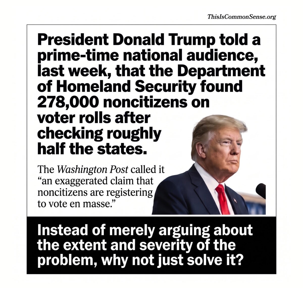 Donald Trump, non-citizen voting, democracy, voting, elections, corruption, voter ID
