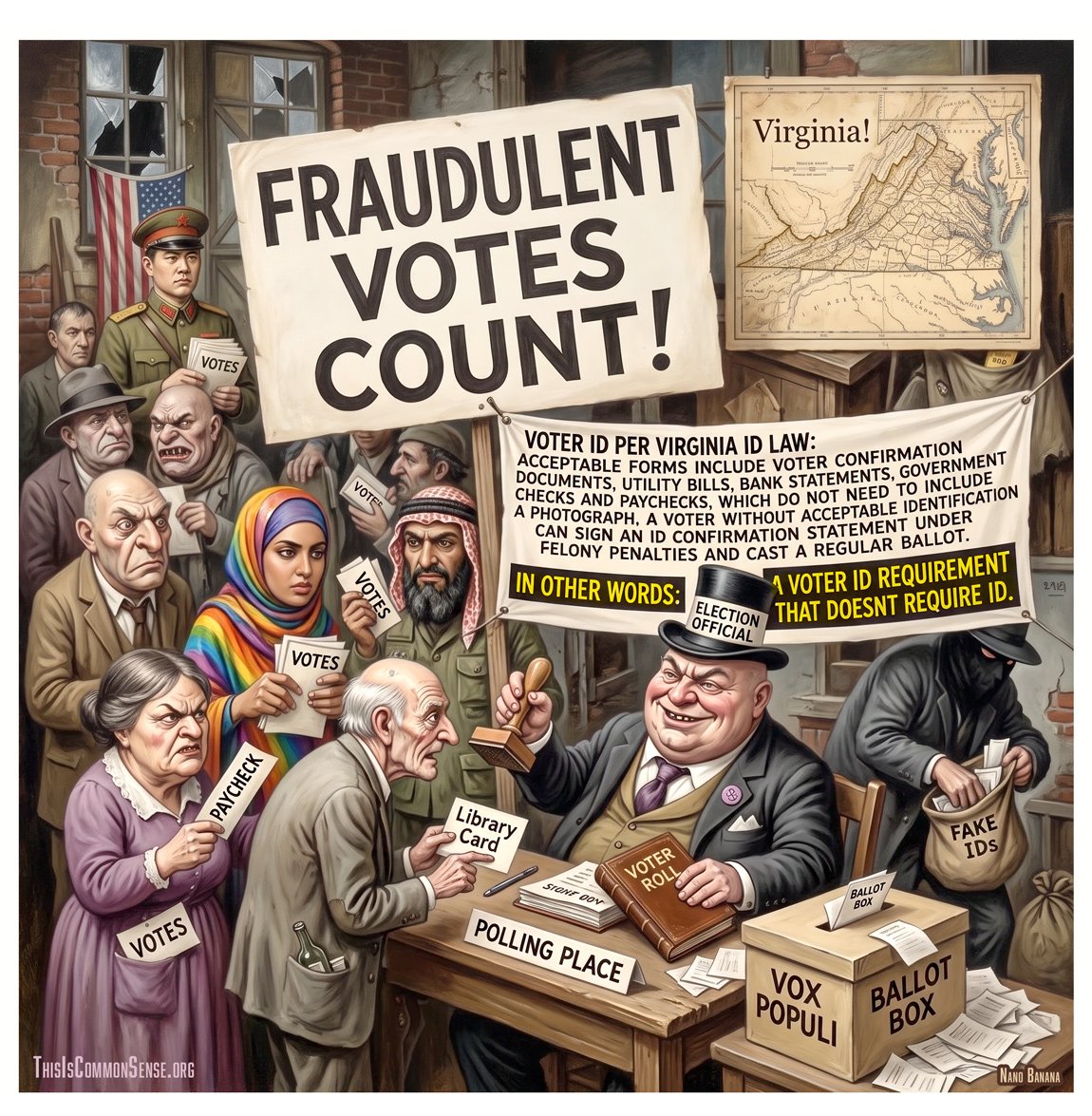 voter ID, voting, elections, democracy, Virginia, fraud