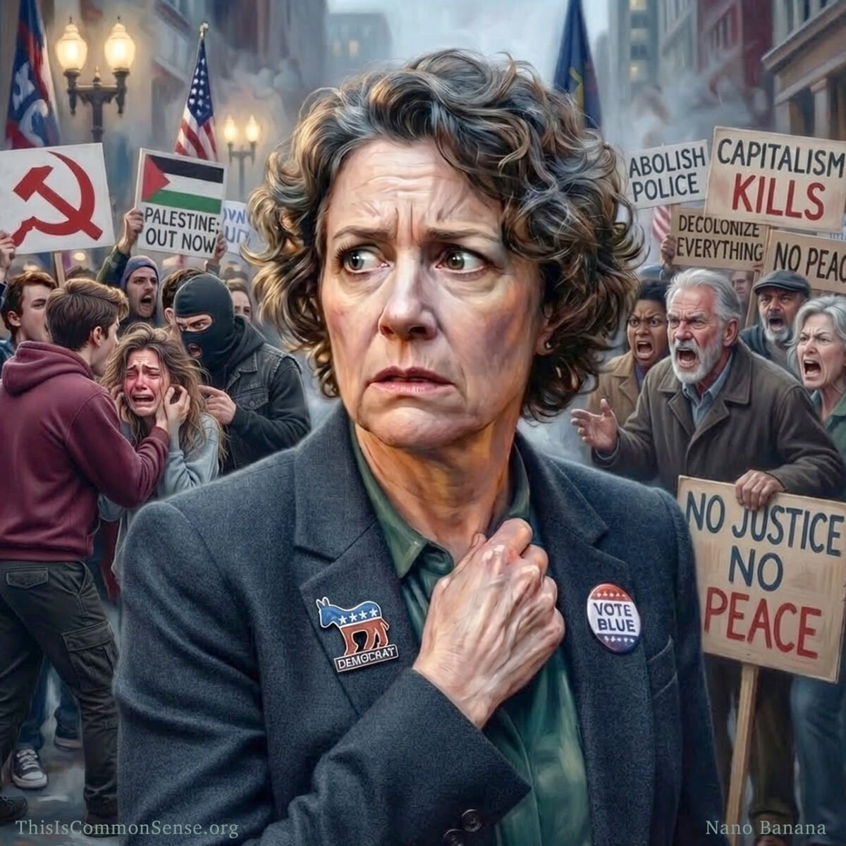 worried democrat, radicals, leftists, progressivism, socialism, communism