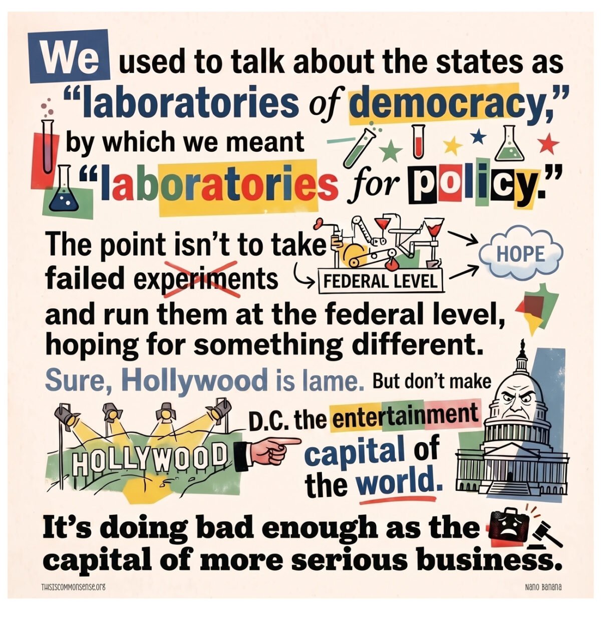 Hollywood, entertainment, Washington DC, democracy, subsidy, tax break